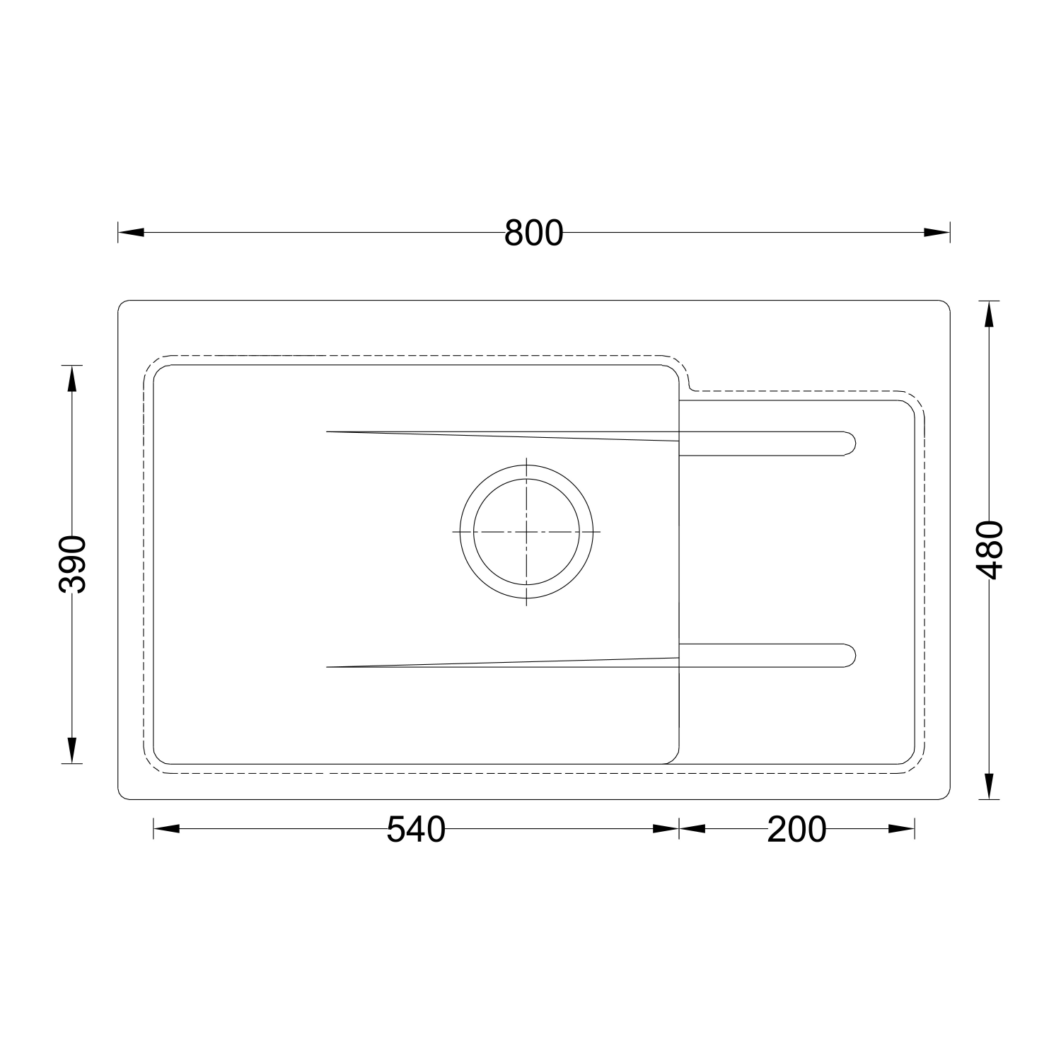 Granite Kitchen Sink(V01-111WA) thumbnail 2